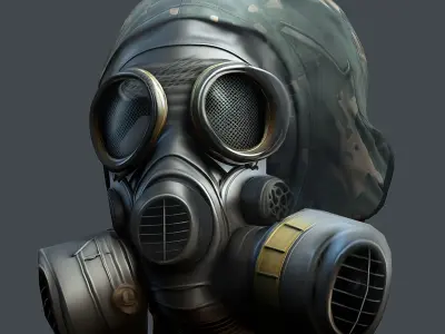 Helmet 3d model military combat Military Low-poly Low-poly  Low-poly 3D model 3