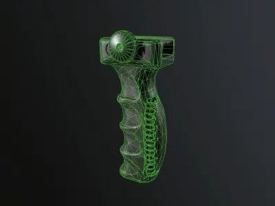 Tactical grip  Low-poly 3D model