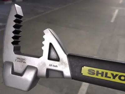 fubar ratchet wrench Low-poly 3D model