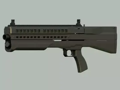 UTAS UTS-15 shotgun 3D model 3D model