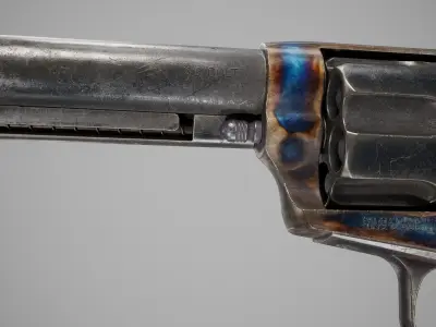 Colt Single Action Army - Peacemaker Low-poly 3D model purchase