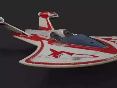 Airspeeder Trax Low-poly 3D model
