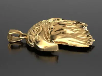 White Eagle Pendant  3D print model