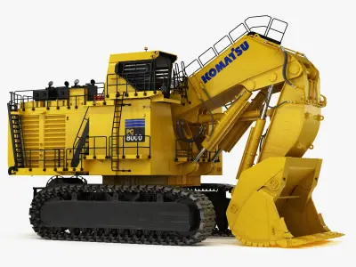 Mining Excavator Komatsu PC8000-6 Loading Shovel 3D model