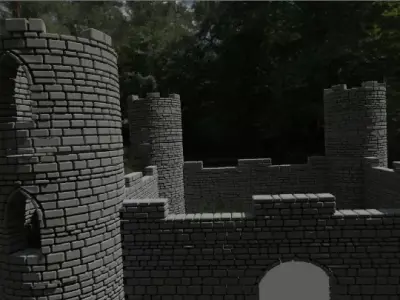 Castle 3D model get