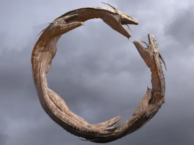 Dragon Snake Ring 1 3D model