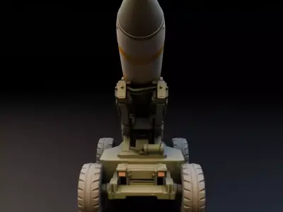 Missile transport and launch vehicle  3D print model purchase