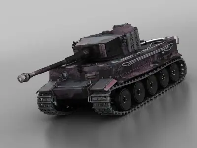 panzerkampfwagen world world war 2 german nazi wehrmacht 3D model