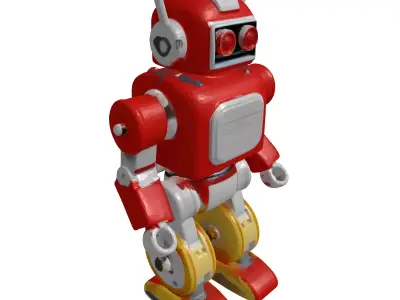 Retro Toy Robot 3D model