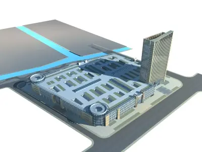 Commercial Building 3D model 98