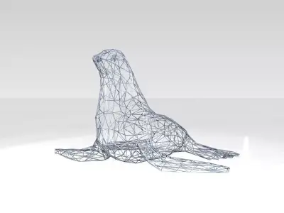 Seal Wireframe 3D model