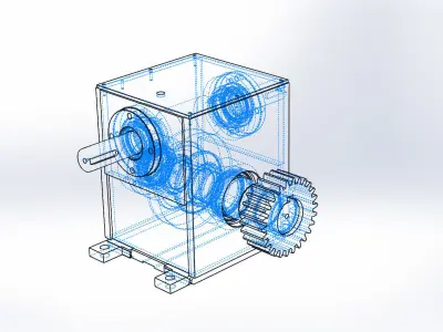 Worm  Gear Box 3D model