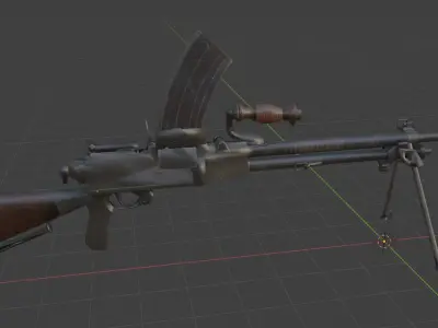 weapon type99 Low-poly 3D model