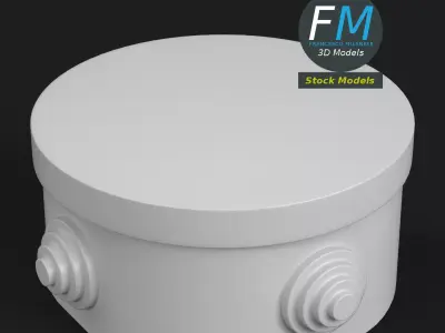 Round junction box 3D model