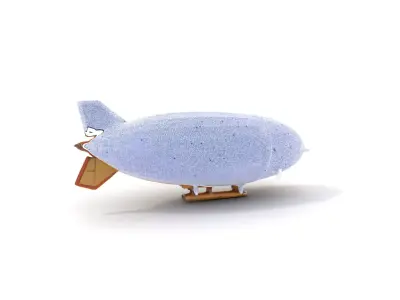 Steampunk Airship model pack Low-poly 3D model