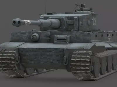 Panzerkampfwagen VI E Veteran Edition Low-poly 3D model
