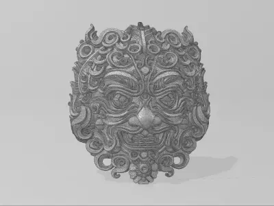 Mythical Beast Mask 3D model