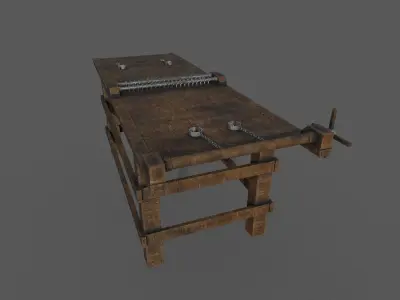 Torture Table 3D model  Low-poly 3D model