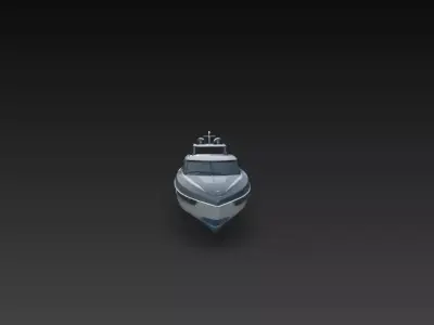 Luxury Motor Yacht Modern Speed Boat 3D Print STL 3D print model