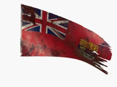 Canada Flag Low-poly 3D model