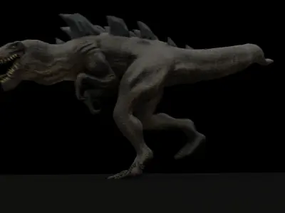 Godzilla 1998 Inspired Model Low-poly 3D model