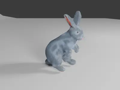 rabbit 3d Low-poly 3D model