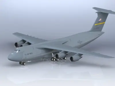 Lockheed C-5M Galaxy 3D model