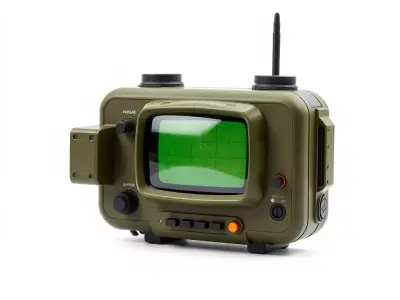 Portable Military Radar Device model pack Low-poly 3D model