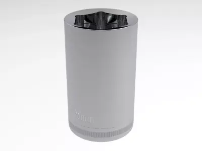 Deep Socket 8 mm 3D model