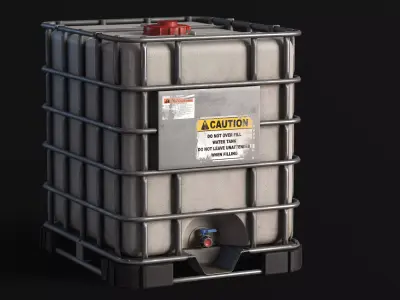 Water Container outdoor Low-poly 3D model