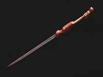 Snake Sword - Lowpoly Free low-poly 3D model