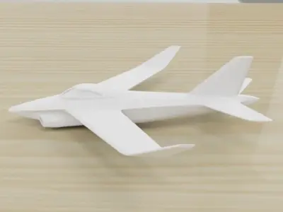 Aircraft concept for 3dprint 3D print model