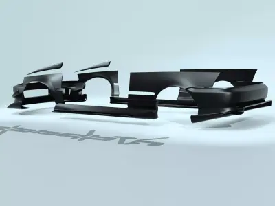 TRANDETH EJ CIVC BODY KIT 3D model