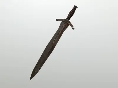 Sword Low-poly 3D model 43
