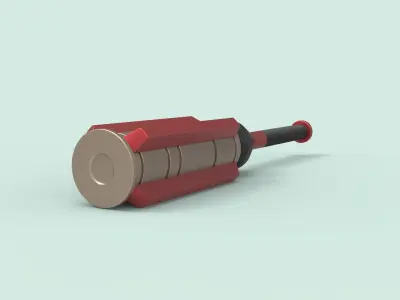 Thors baton from Thor Ragnarok 3D model