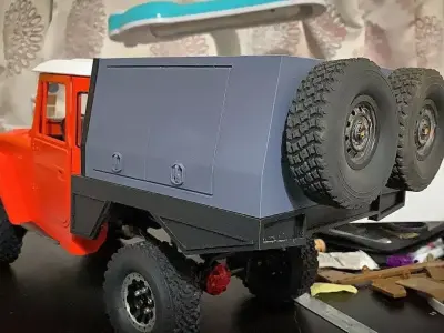 WPL C44KM 1 16 SCALE CAMPER CABIN  BED 3D print model