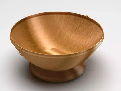 ghangal 3d model copper bowl 3D model
