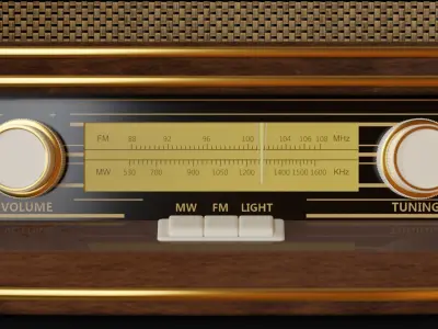 Old Radio 3d Model 3D model purchase