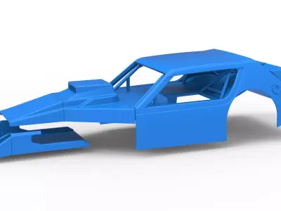 Shell of Vintage Asphalt Modified stock car V8 Scale 1 to 25 3D print model