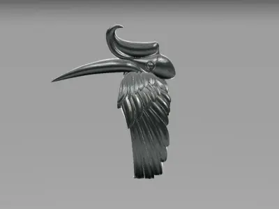 HORN BILL ADJUSTABLE RING Free 3D print model