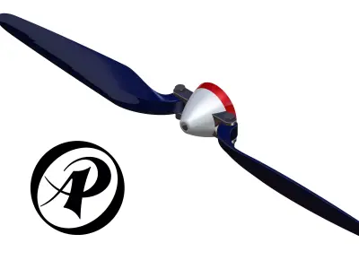 Folding Propeller AP-PR-009 12-8 3D print model