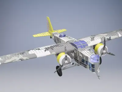 Bloch MB 200 3D model