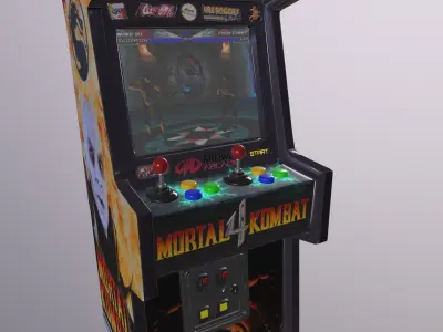Game Ready Arcade Machine Low-poly 3D model