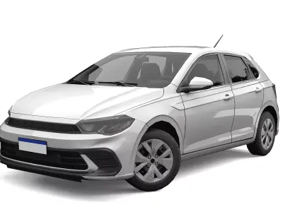 Car Compact Polo 2025 Low-poly 3D model