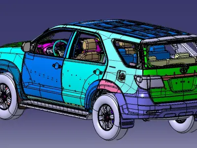Toyota Fortuner model 3D model
