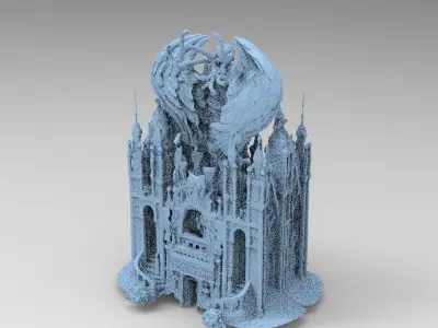 Dark Ancient Holy Temple  3D model