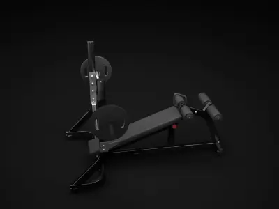 Decline Bench 3D model