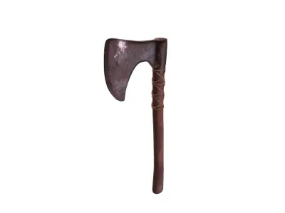 Viking Axe Low-poly 3D model 24