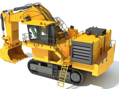Mining Shovel 3D model