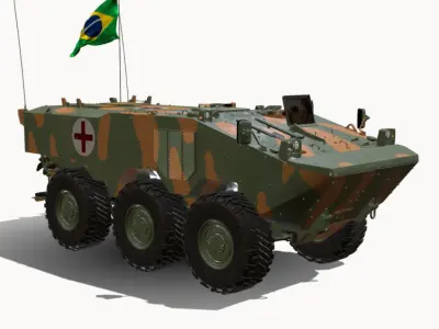 iveco guarani ambulancia 3D model
